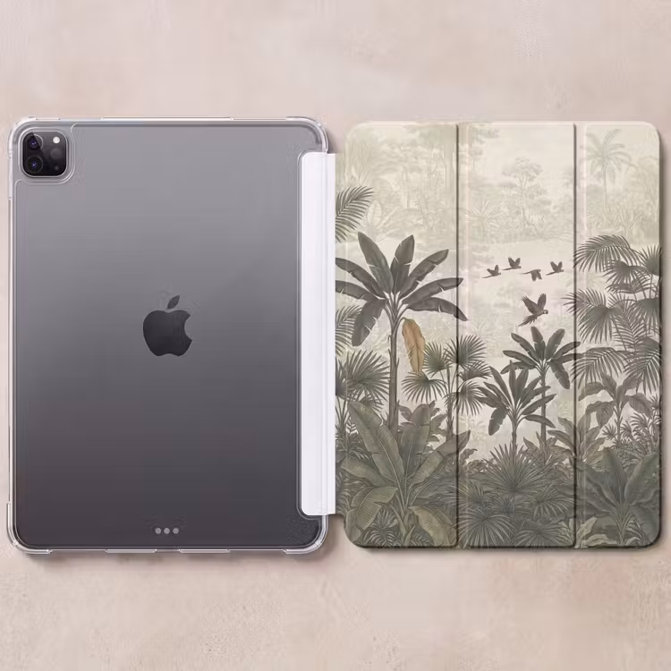 iPad-Hülle - Papageien - Dschungel - Tropisch - Grün — 6