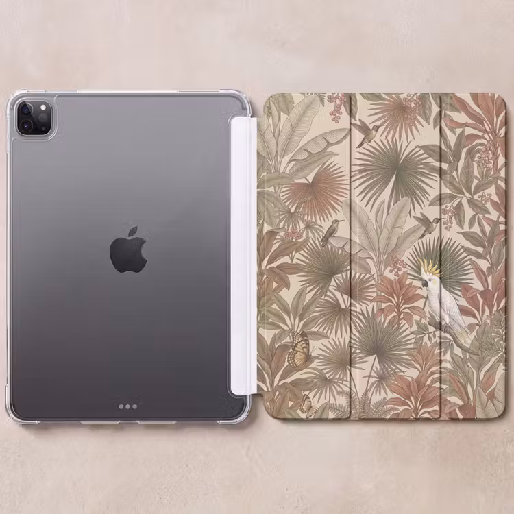 iPad-Hülle - Tropisch - Vögel - Beige — 6