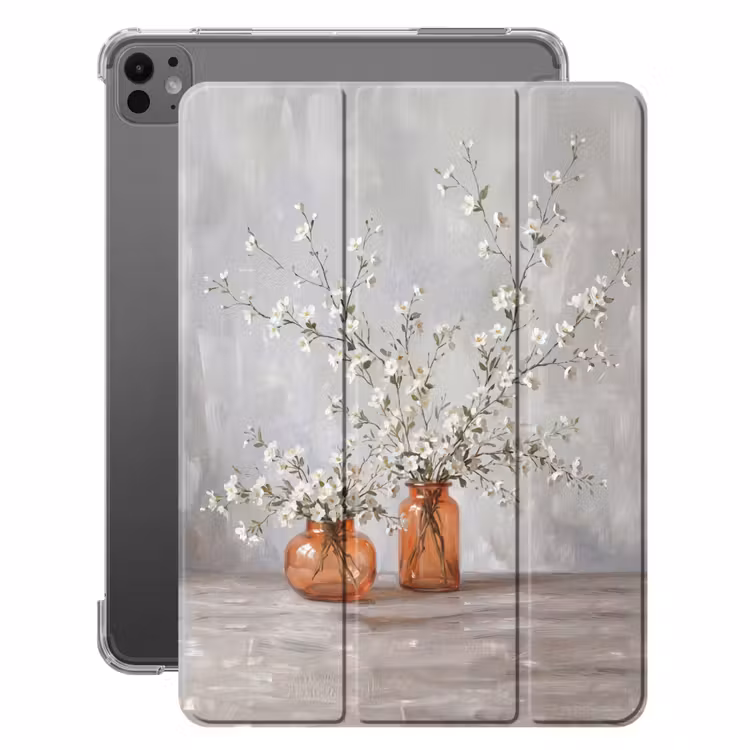 iPad-Hülle - Vasen - Blumen - Orange — 1