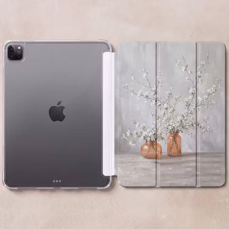 iPad-Hülle - Vasen - Blumen - Orange — 6