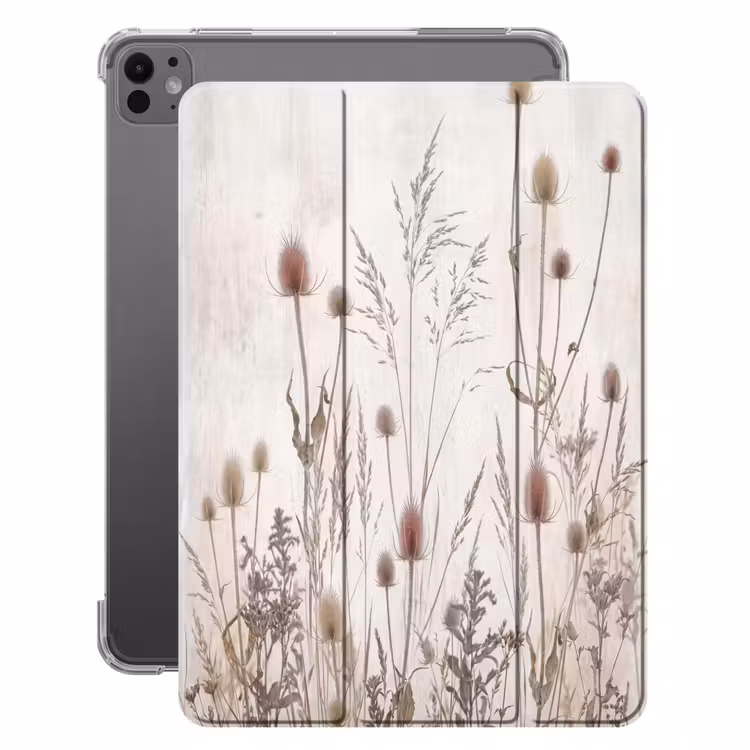 iPad-Hülle - Wiesenblumen - Gestaltung - Sepia — 1