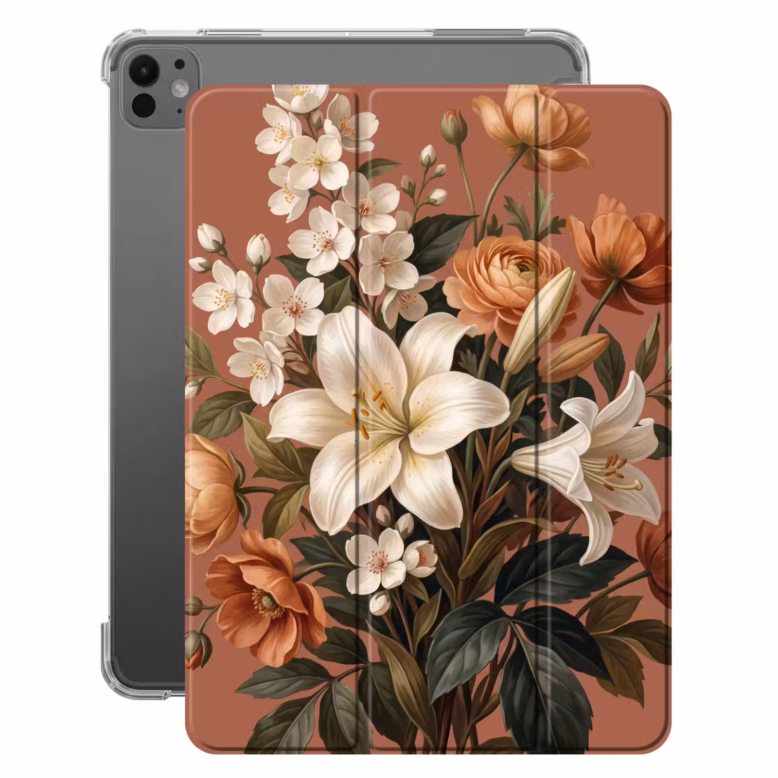 iPad-Hülle - Blumenstrauß - Retro - Farbenfroh — 1