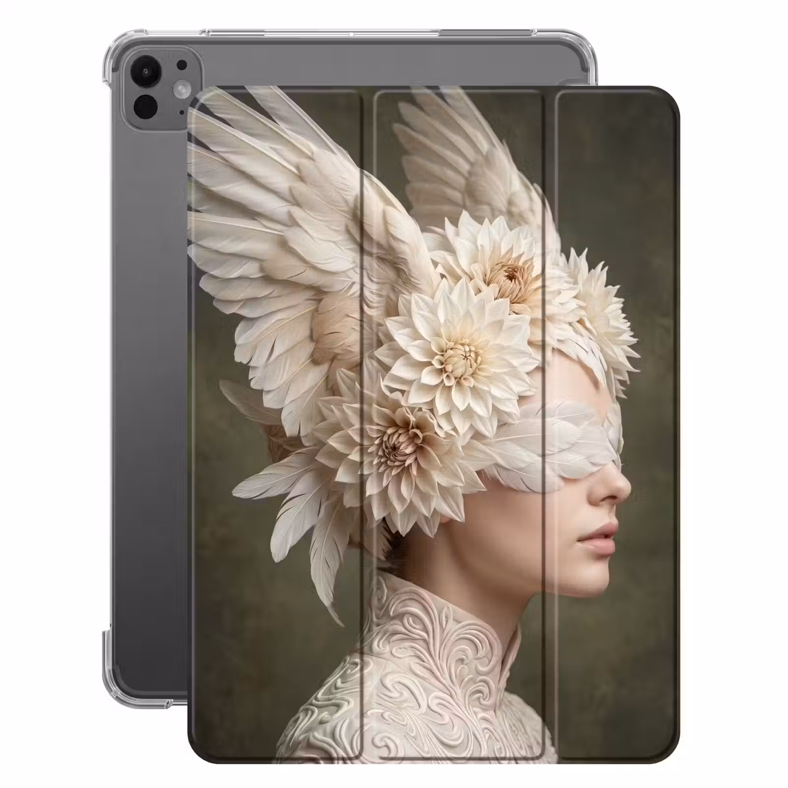 iPad-Hülle - Flügel - Frau - Weiß — 1