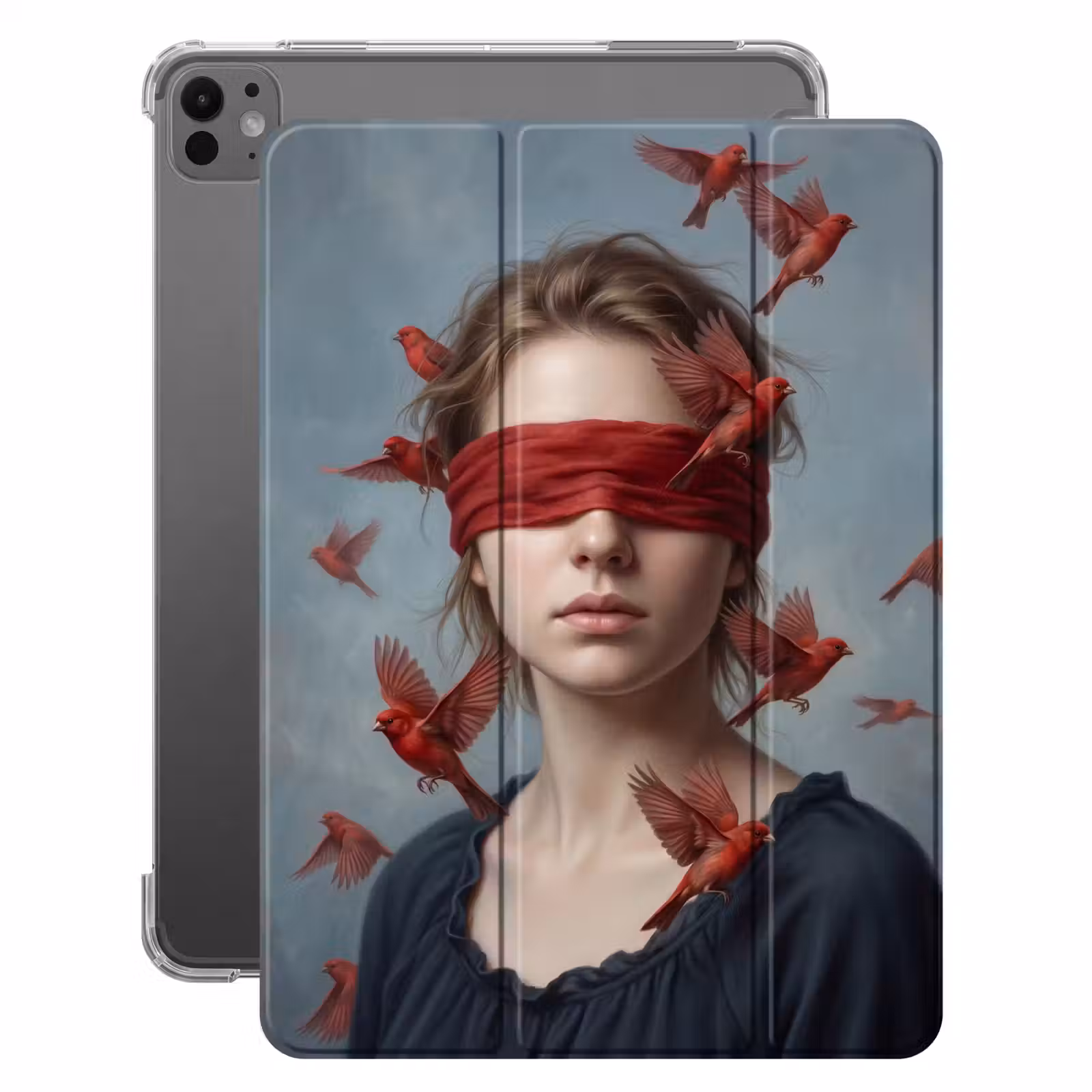 iPad-Hülle - Porträt - Kraftvoll - Rot — 1