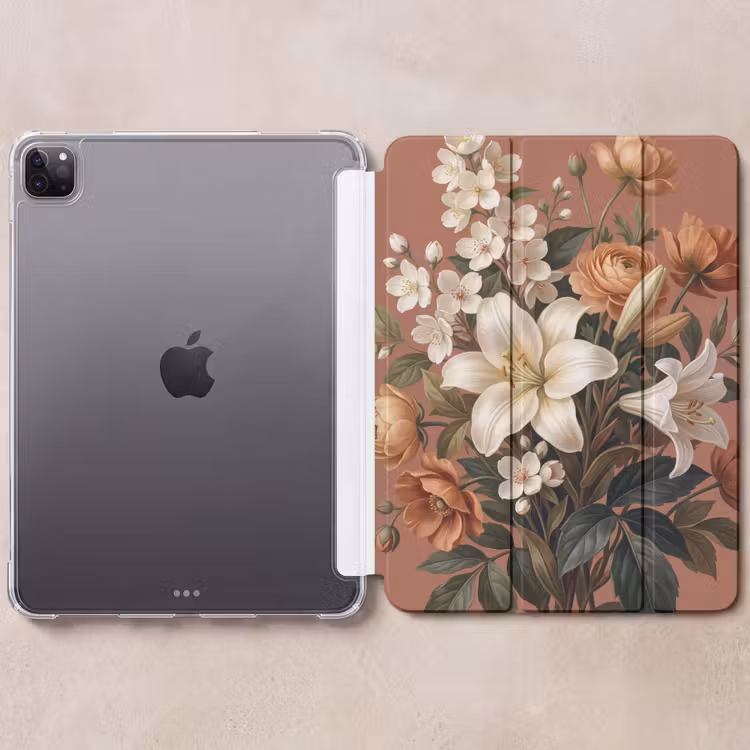 iPad-Hülle - Blumenstrauß - Retro - Farbenfroh — 6