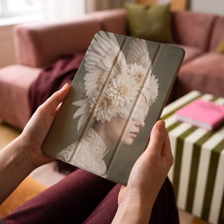 iPad-Hülle - Flügel - Frau - Weiß — 4