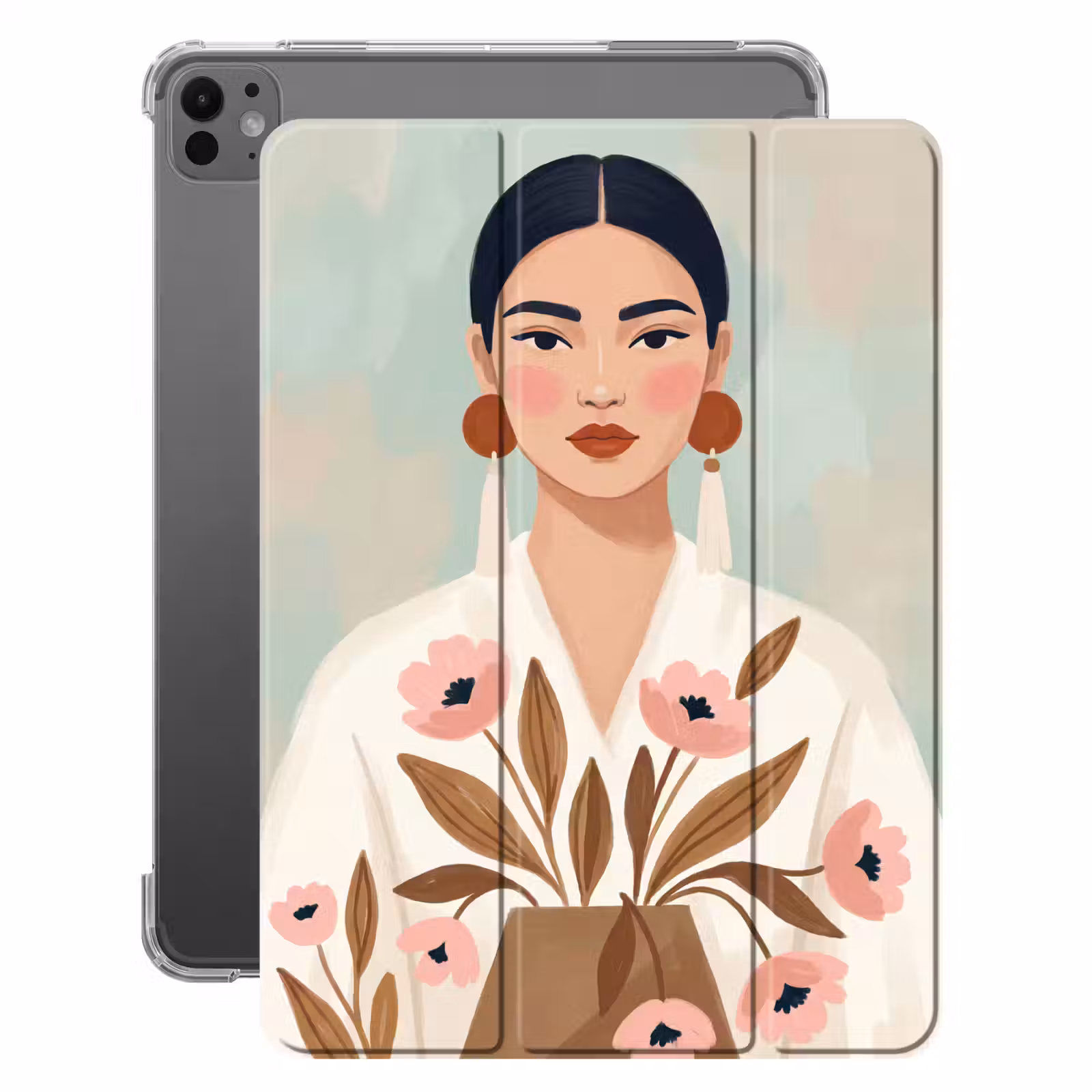 iPad-Hülle - Frau - Kimono - Pastell — 1