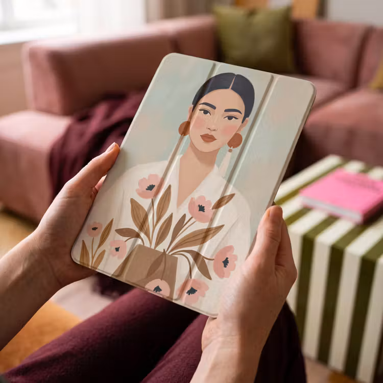 iPad-Hülle - Frau - Kimono - Pastell — 4