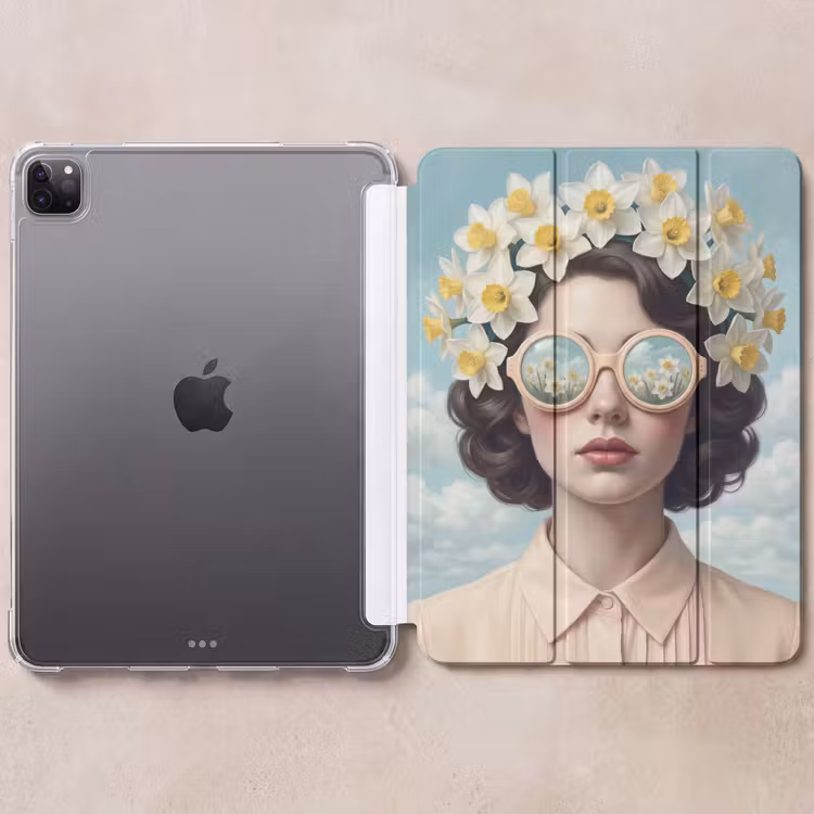 iPad-Hülle - Frau - Narzissen - Gelb — 6