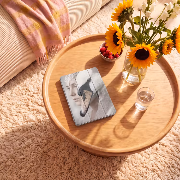 iPad-Hülle - Frau - Schwan - Weiß — 2