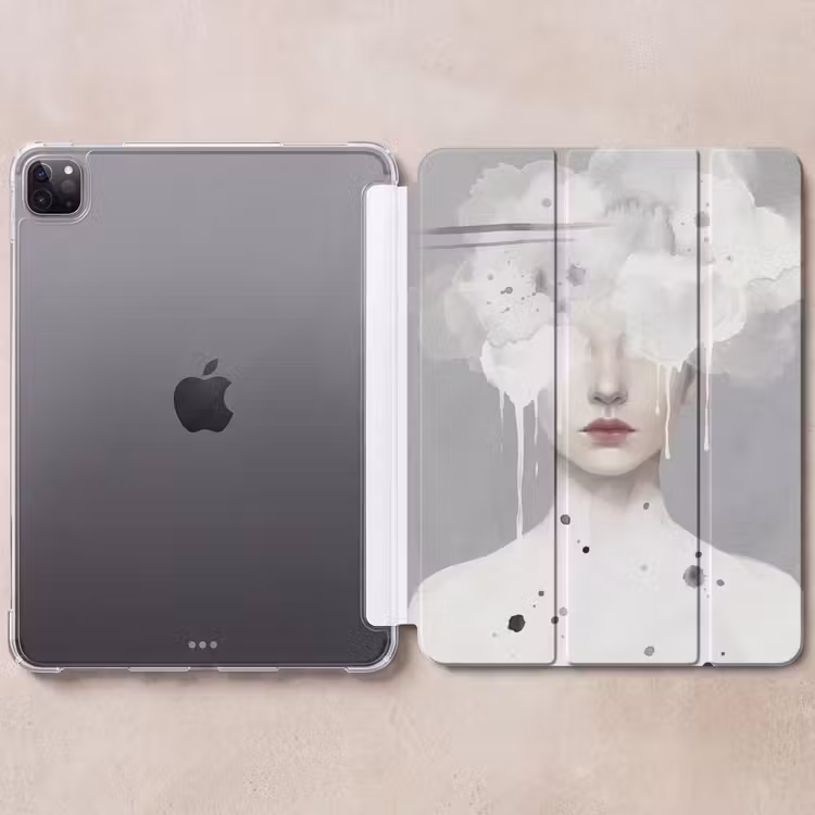 iPad-Hülle - Frau - Wolke - Grau — 6
