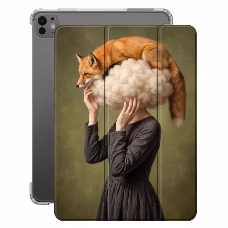 iPad-Hülle - Fuchs - Surrealist - Grün — 1