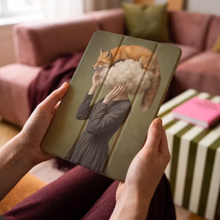 iPad-Hülle - Fuchs - Surrealist - Grün — 4