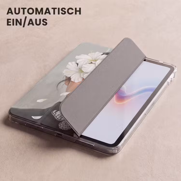 iPad-Hülle - Lilien - Porträt - Weiß — 5