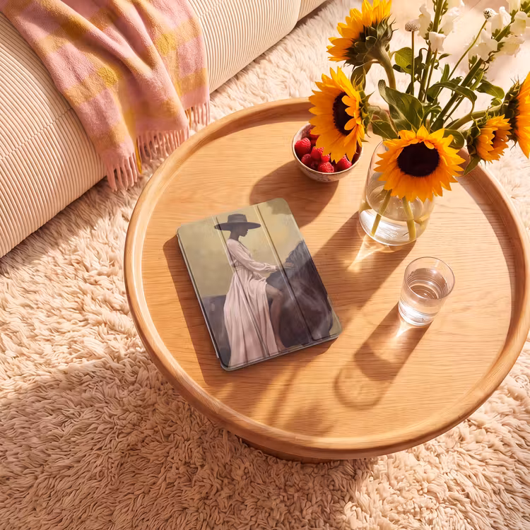 iPad-Hülle - Pferd - Klassisch - Ocker — 2