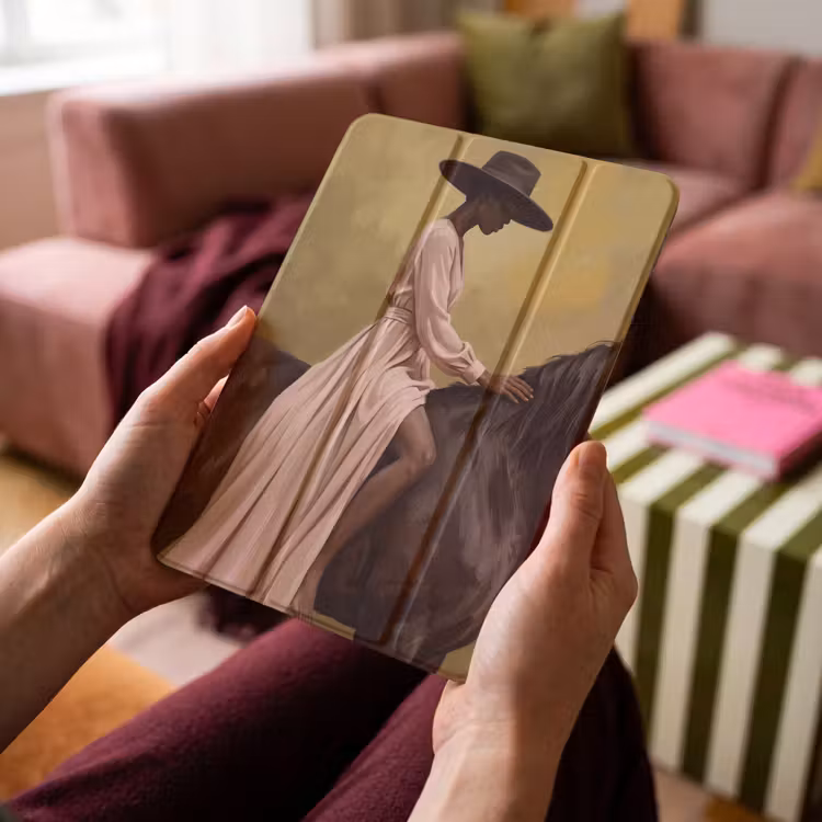 iPad-Hülle - Pferd - Klassisch - Ocker — 4