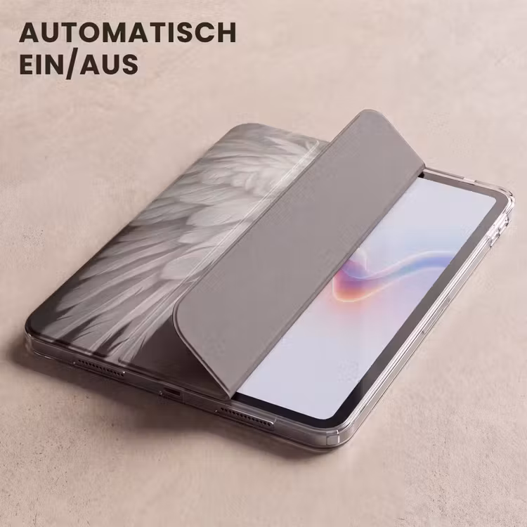 iPad-Hülle - Porträt - Schwan - Schwarz und weiß — 5