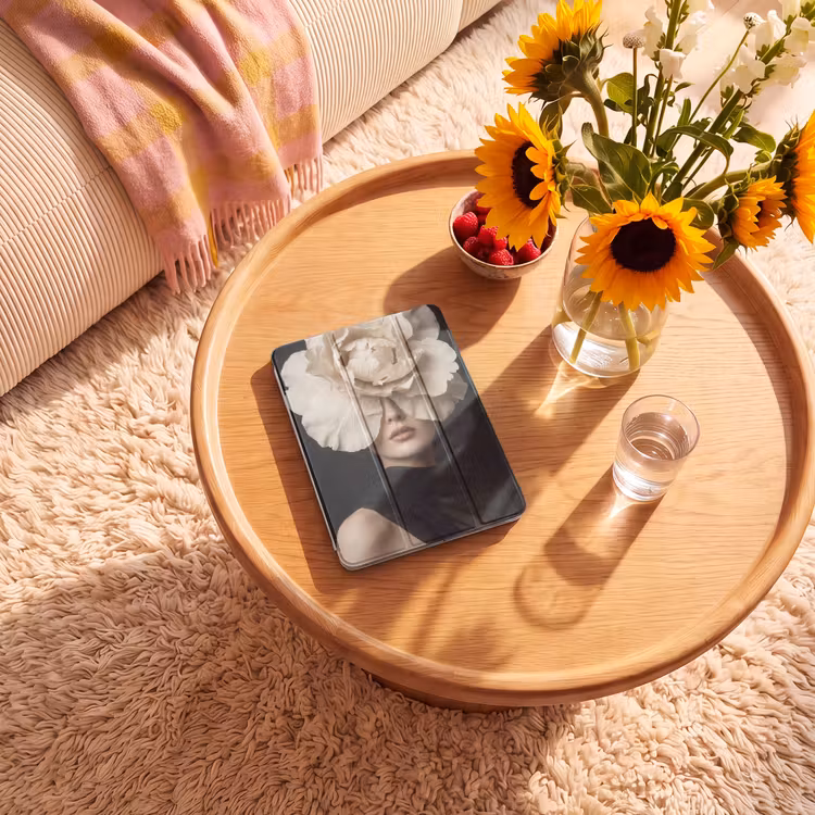 iPad-Hülle - Rose - Zeitlos - Schwarz — 2