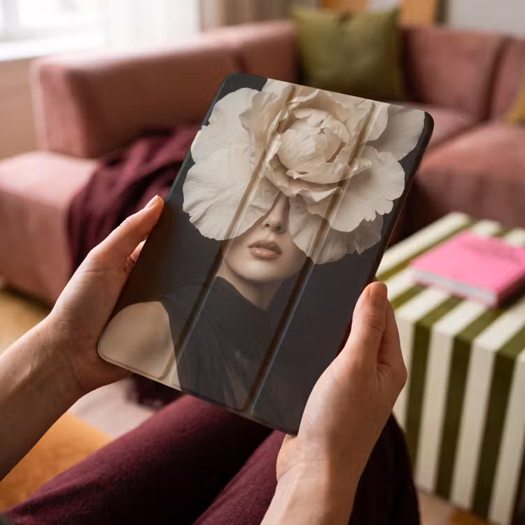 iPad-Hülle - Rose - Zeitlos - Schwarz — 4