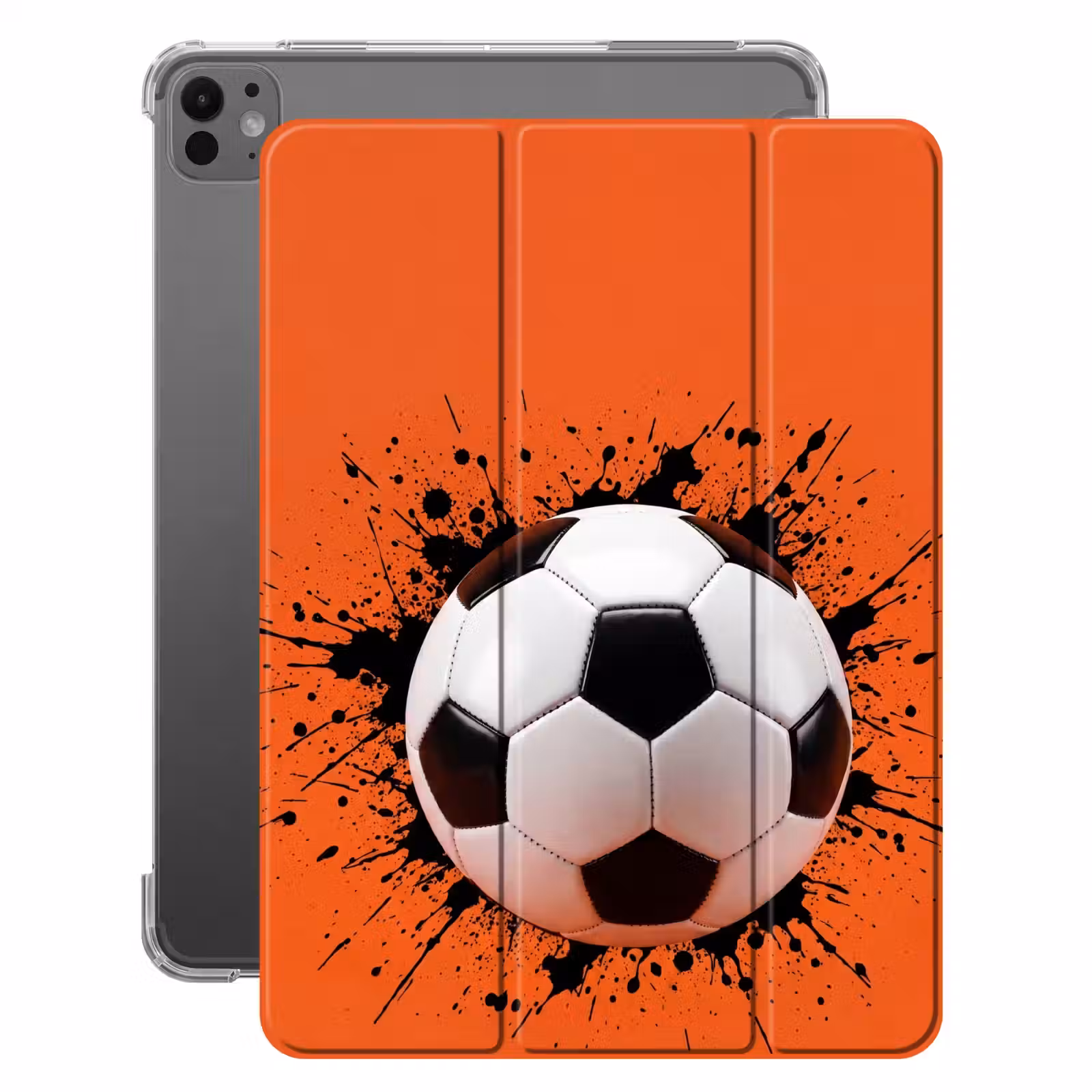 iPad-Hülle - Fußball - Farbe - Sport - Orange — 1