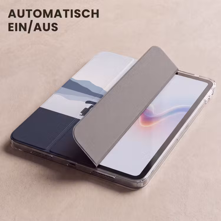 iPad-Hülle - Auto - See - Berge - Blau — 5