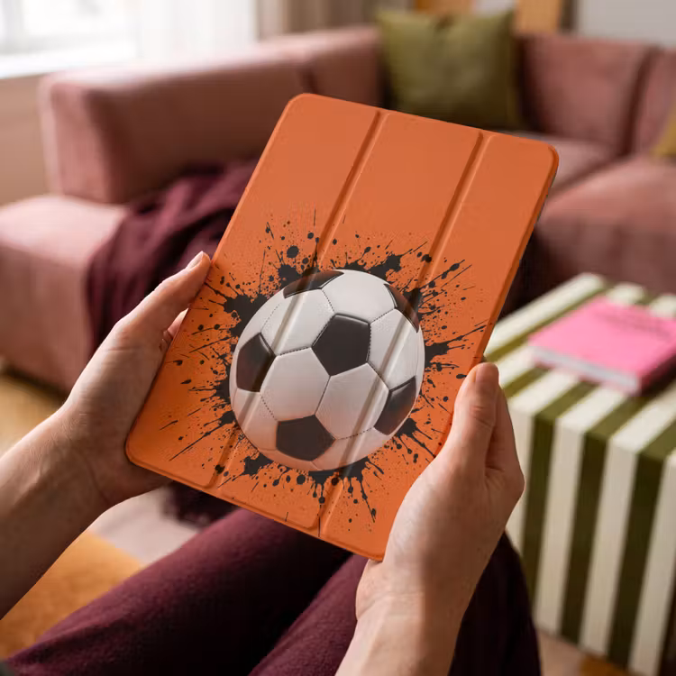 iPad-Hülle - Fußball - Farbe - Sport - Orange — 4