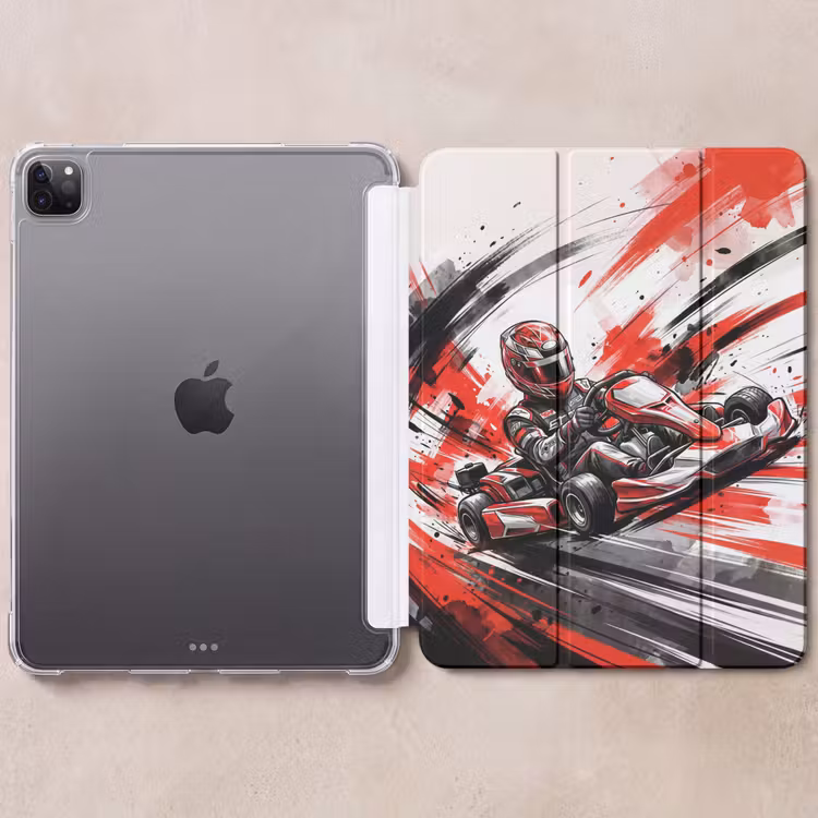 iPad-Hülle - Kart - Fahrer - Geschwindigkeit - Rot — 6