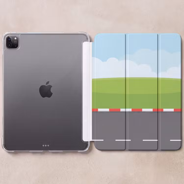 iPad-Hülle - Rennstrecke - Illustration - Sport - Farbenfroh — 6
