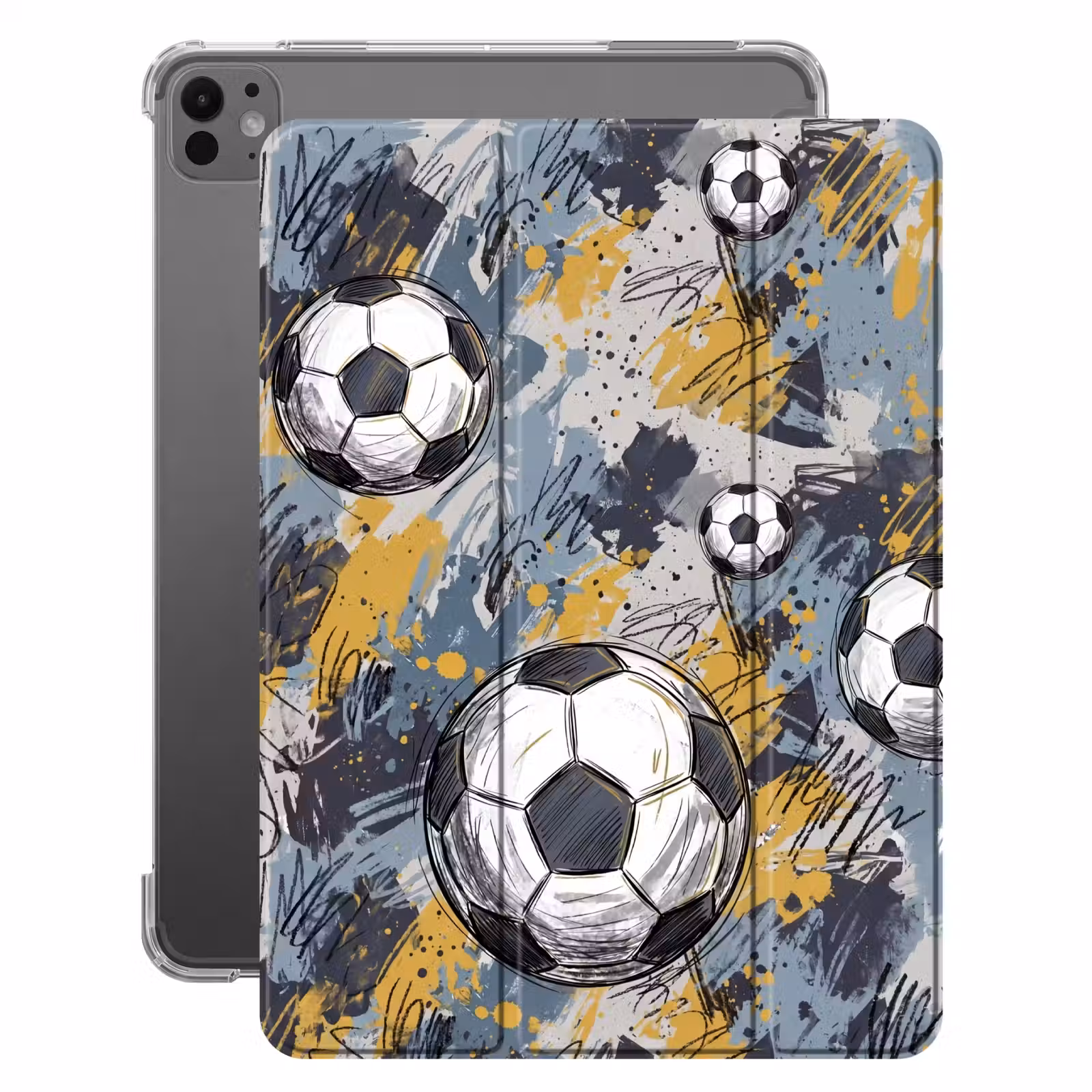 iPad-Hülle - Fußball - Abstrakt - Sport - Farbenfroh — 1