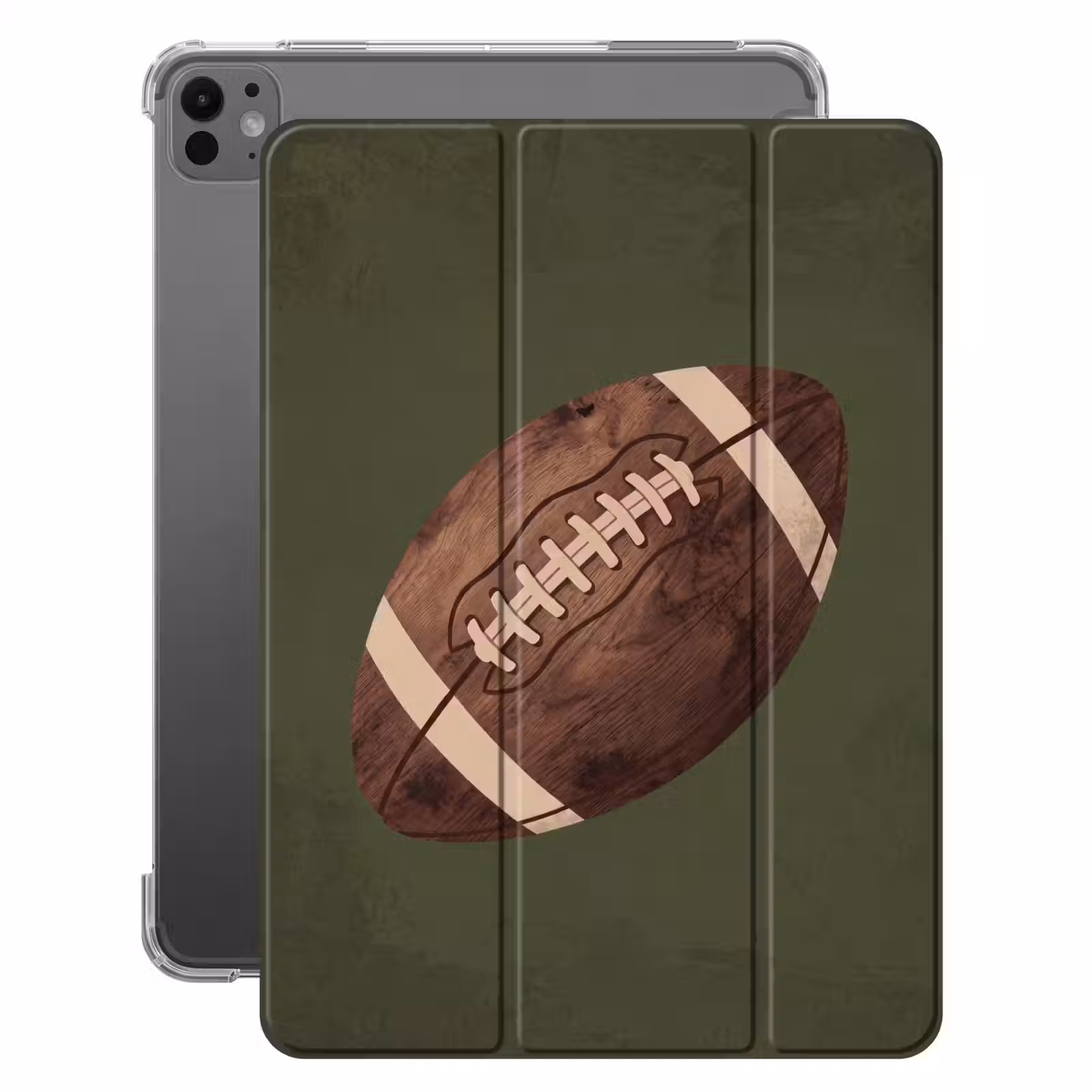 iPad-Hülle - Fußball - Holz - Sport - Grün — 1
