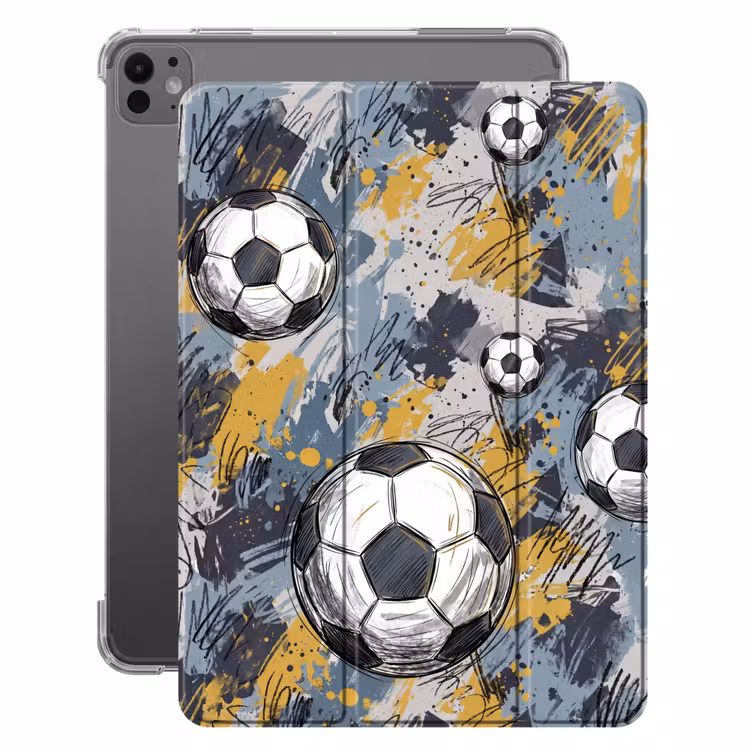 iPad-Hülle - Fußball - Abstrakt - Sport - Farbenfroh — 1