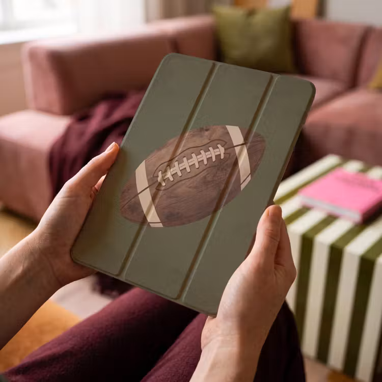 iPad-Hülle - Fußball - Holz - Sport - Grün — 4
