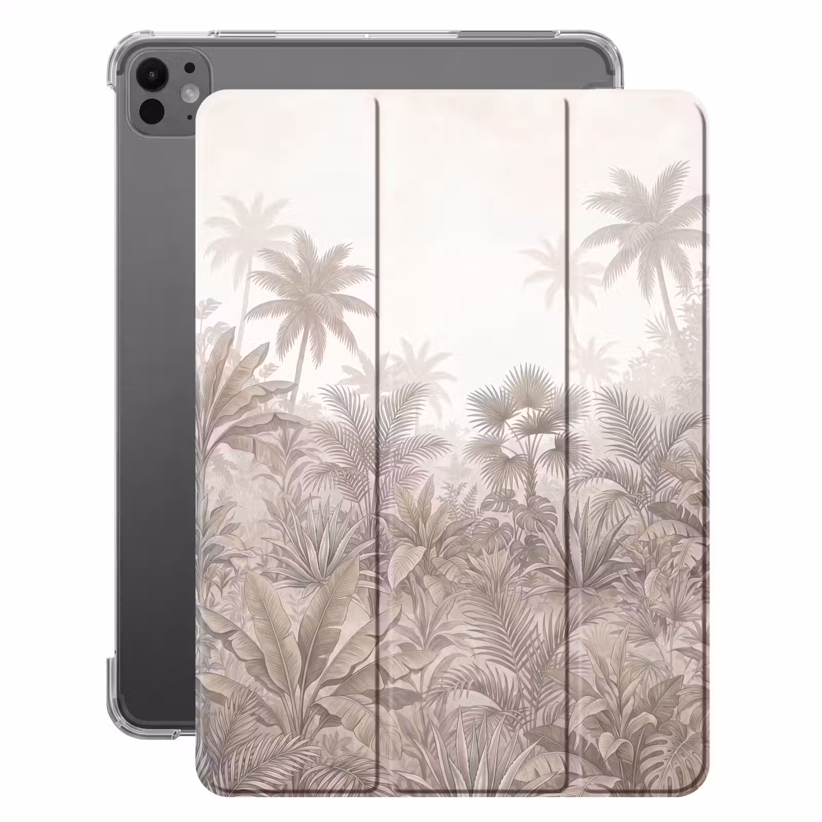 iPad-Hülle - Dschungel - Tropisch - Natur - Vintage - Beige — 1