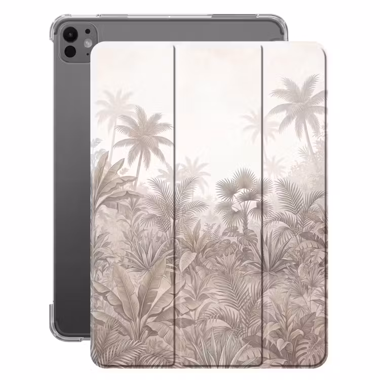 iPad-Hülle - Dschungel - Tropisch - Natur - Vintage - Beige — 1