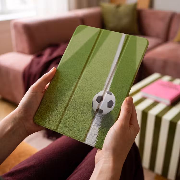 iPad-Hülle - Fußball - Rasenplatz - Sport - Grün — 4