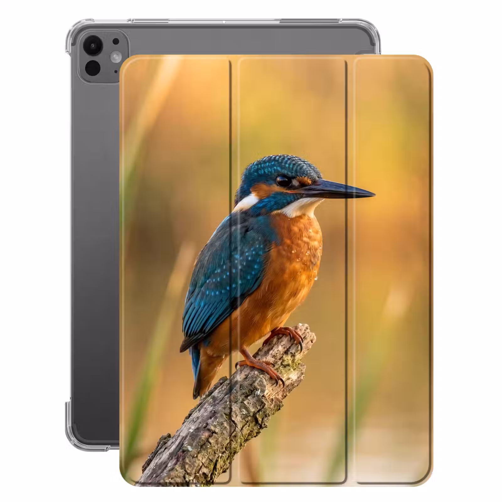 iPad-Hülle - Eisvogel - Zweig - Wasser - Bunt - Lebendig — 1