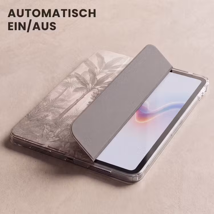 iPad-Hülle - Dschungel - Landebahnbaum - Kolibri - Beige — 5