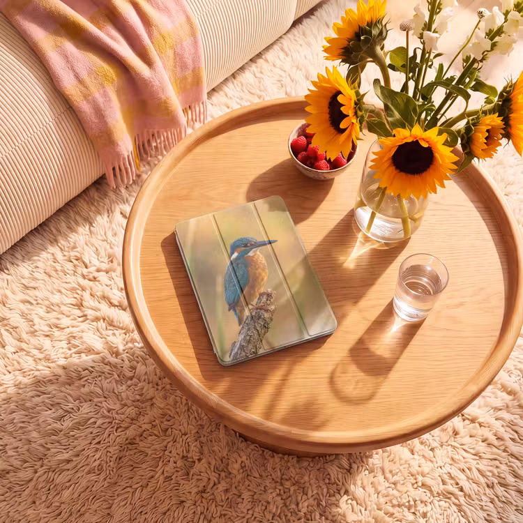 iPad-Hülle - Eisvogel - Zweig - Wasser - Bunt - Lebendig — 2