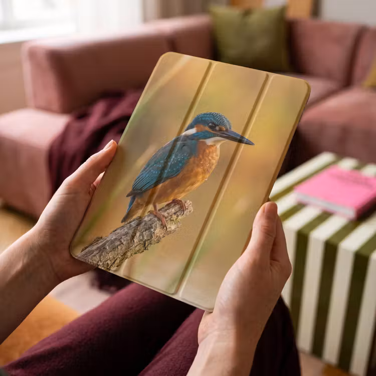 iPad-Hülle - Eisvogel - Zweig - Wasser - Bunt - Lebendig — 4