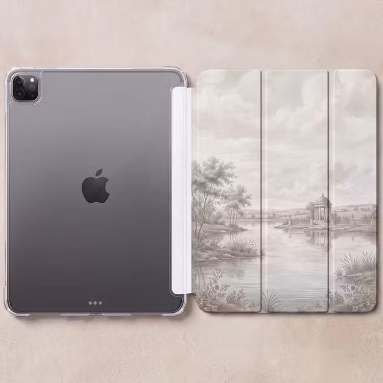 iPad-Hülle - Landschaft - Wasser - Natur - Sepia — 6