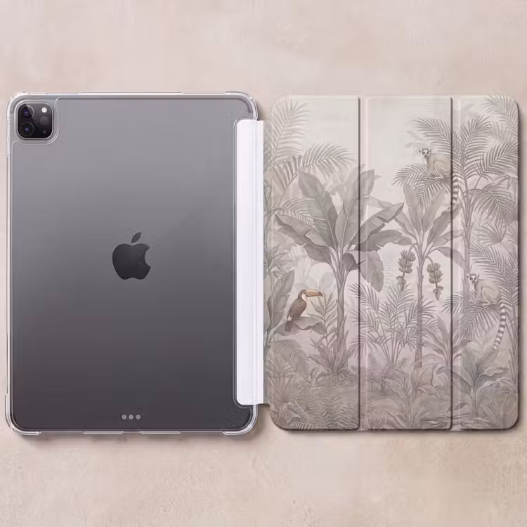 iPad-Hülle - Natur - Dschungel - Ringschwanzlemur - Braun — 6