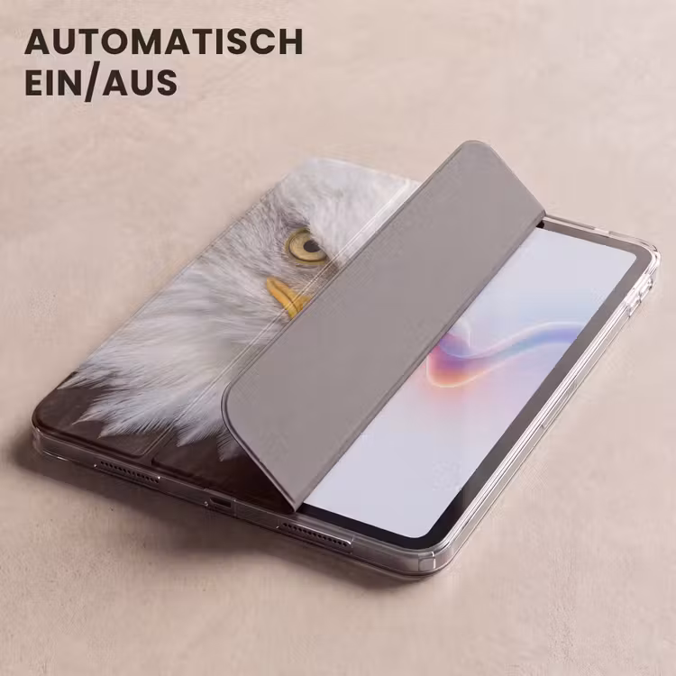 iPad-Hülle - Amerikanisch - Weißkopfseeadler - Porträt - Gelb — 5