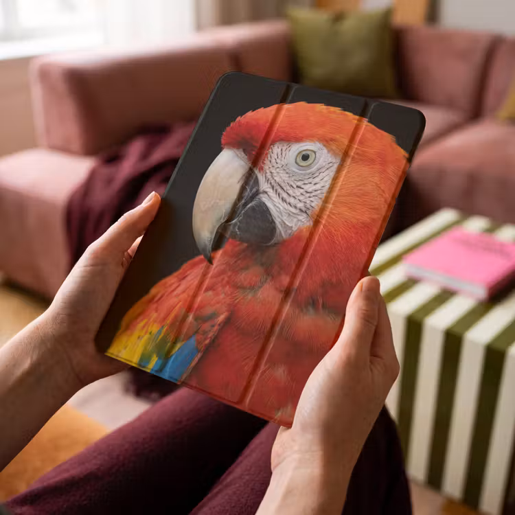 iPad-Hülle - Ara - Porträt - Rot — 4