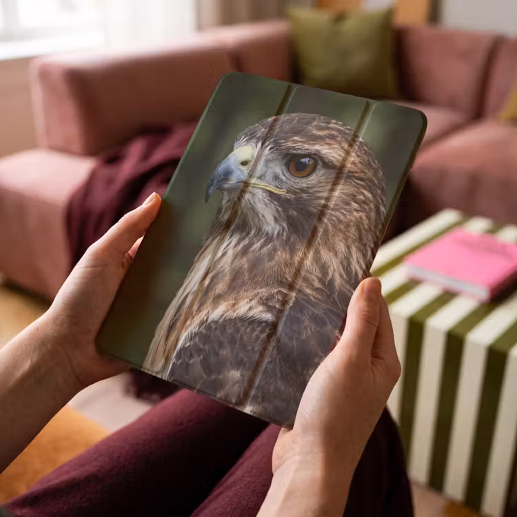 iPad-Hülle - Bussard - Raubvogel - Natur - Braun — 4