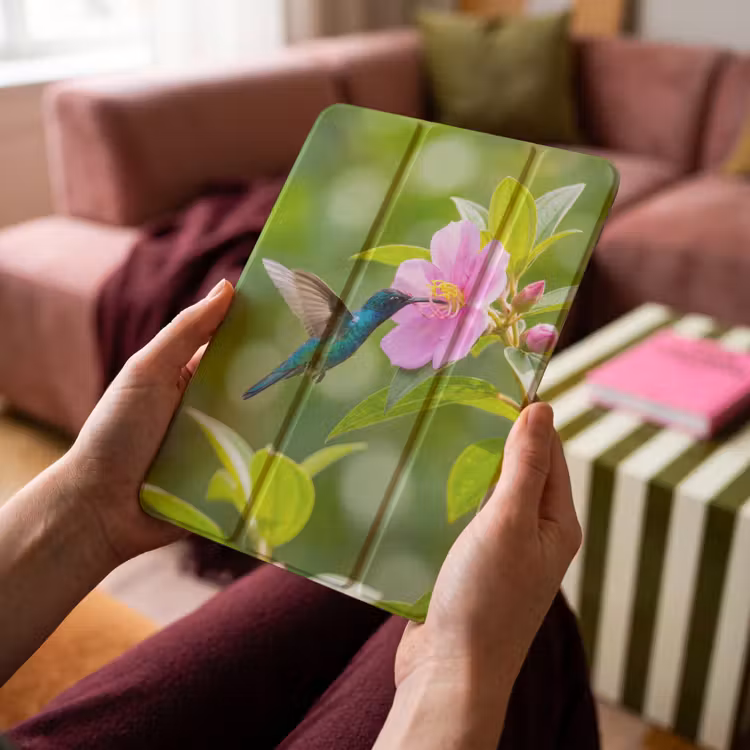 iPad-Hülle - Kolibri - Blume - Natur - Grün — 4