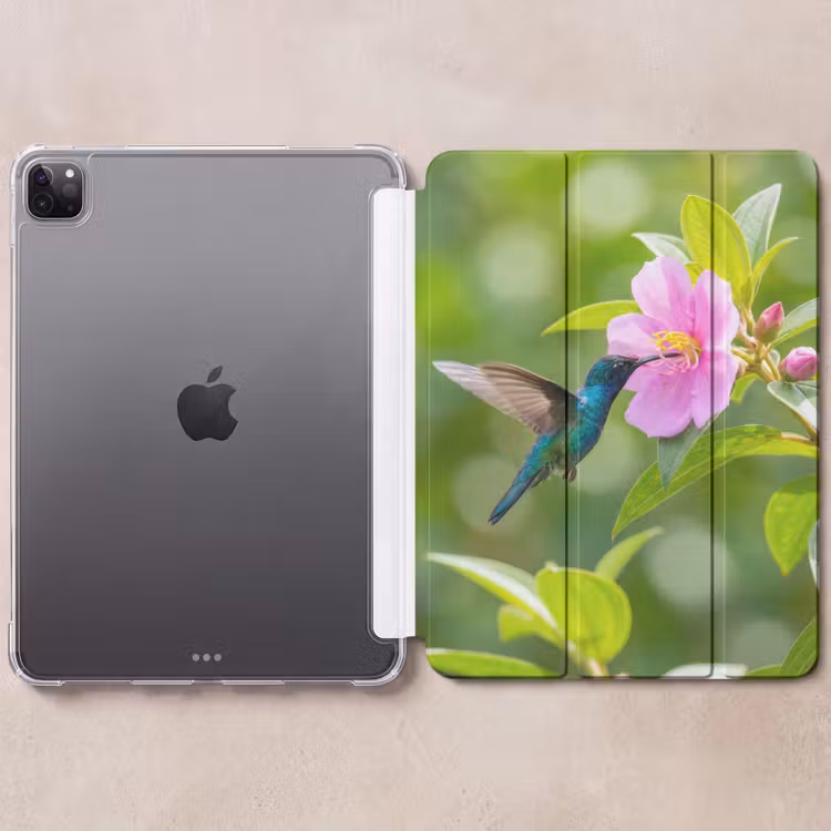 iPad-Hülle - Kolibri - Blume - Natur - Grün — 6