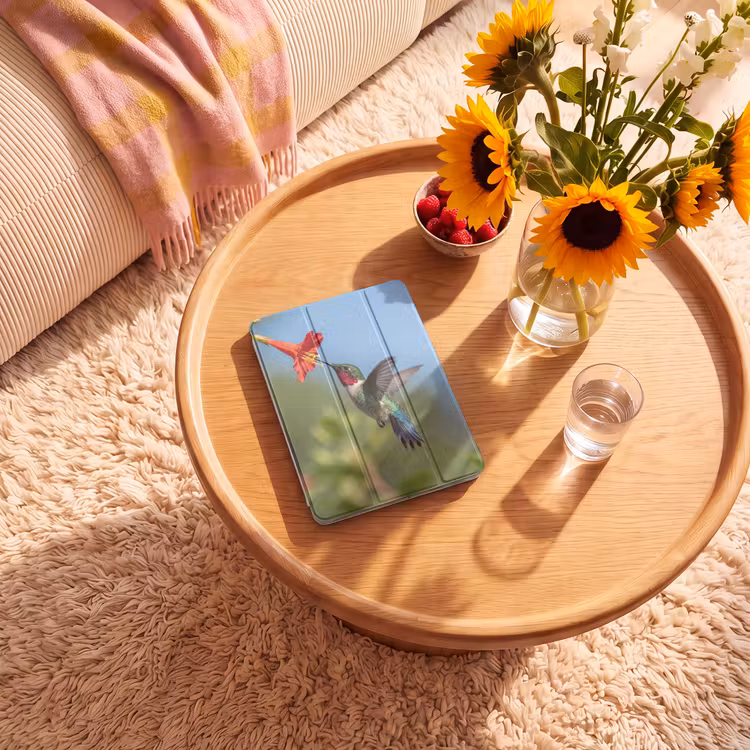iPad-Hülle - Kolibri - Blume - Natur - Grün — 2