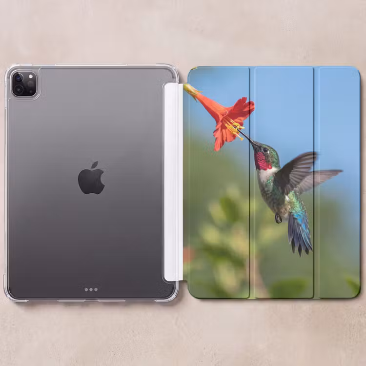 iPad-Hülle - Kolibri - Blume - Natur - Grün — 6