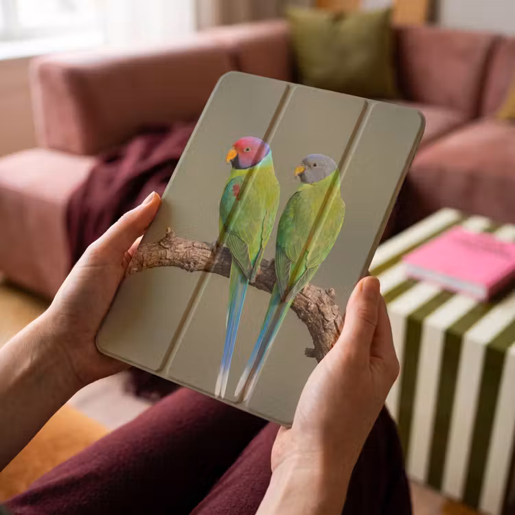 iPad-Hülle - Papagei - Zweig - Natur - Farbenfroh — 4