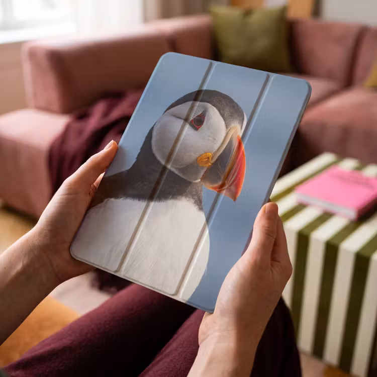 iPad-Hülle - Papageientaucher - Porträt - Natur — 4